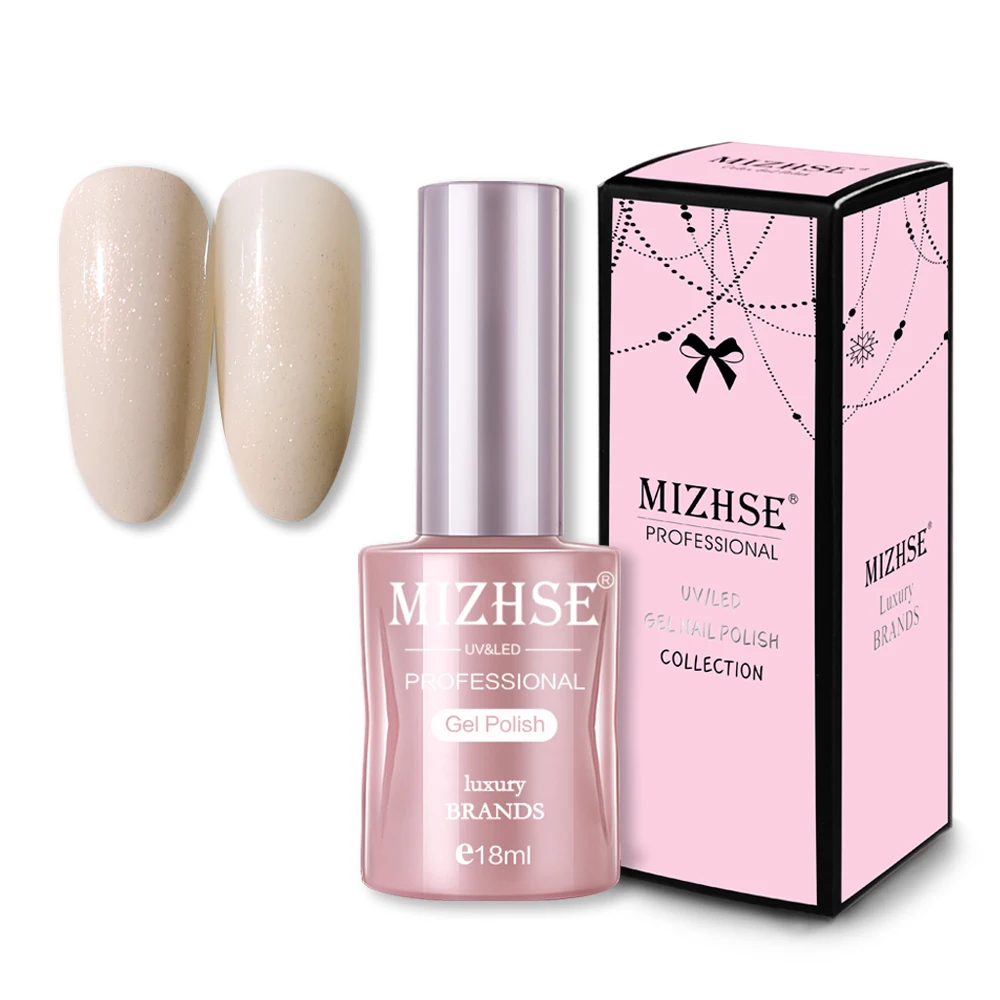 RXGGJ018 MIZHSE 18 мл УФ-гель для ногтей Розовое Золото Блестки замачиваются УФ-гель лак цветной лак для ногтей DIY Nail Art Laquer - Цвет: RXGGJ018