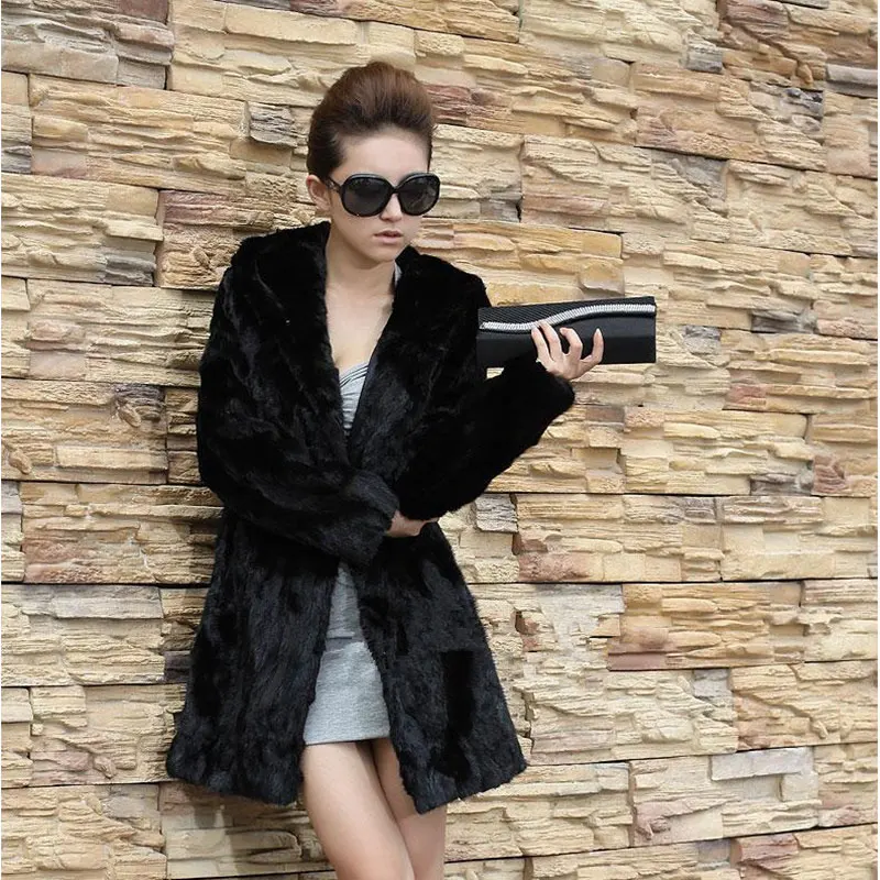 Горячая Распродажа 2018 новое зимнее модное пальто из искусственного меха черное