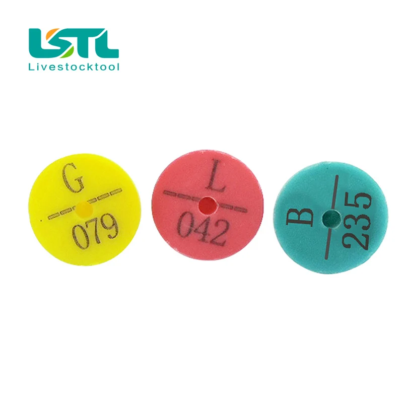 

100 PCS Rabbit Ear Tag Signs With The Word Ear Laser Typing Plastic Head Earrings Farm Animal Identification Card Free Shipping