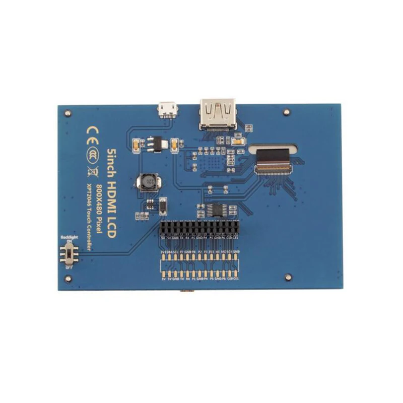 Raspberry Pi 4 Model B 5-дюймовый модуль ЖК-дисплея TFT-экран HDMI 800x480 с сенсорным экраном для