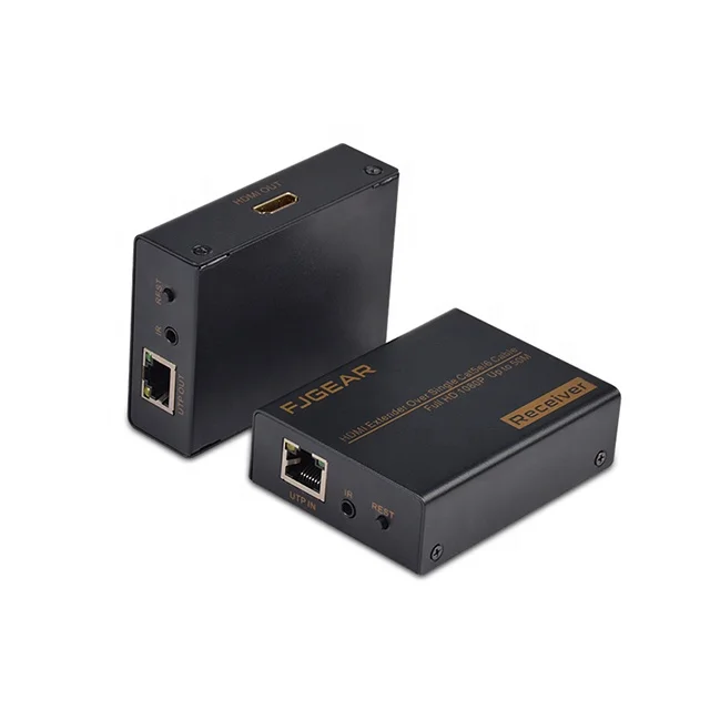 Удлинитель HDMI HD 1080P 1x1 50 м разветвитель и приемник кабель со Cat6 кабелем ethernet RJ45 для