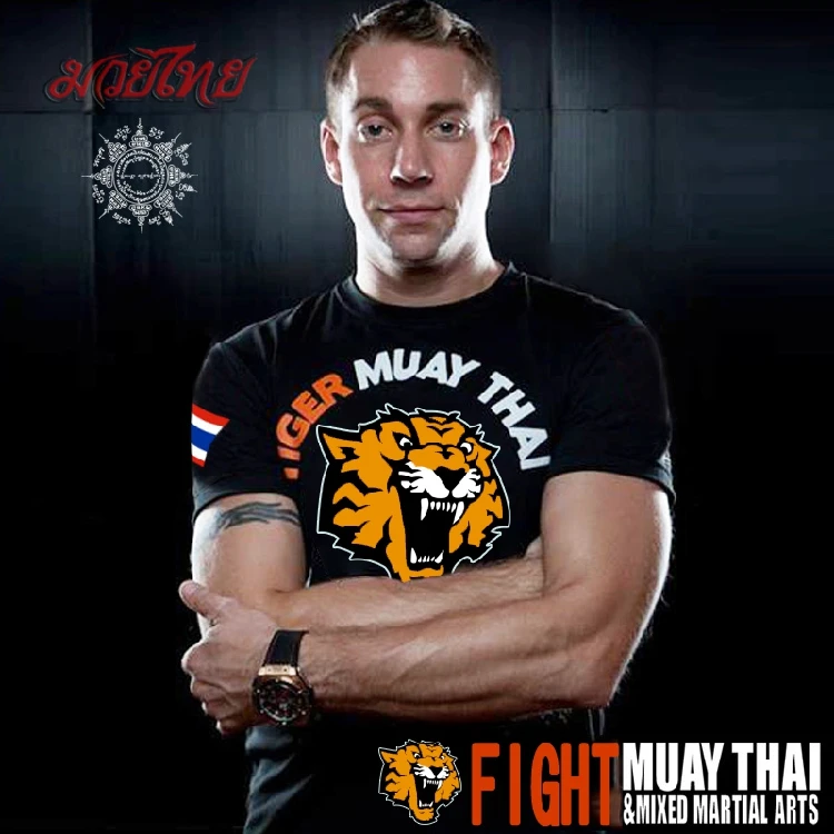 Fight Muay Thai спортивные футболки с коротким рукавом MMA fight fitness tiger play boxing |