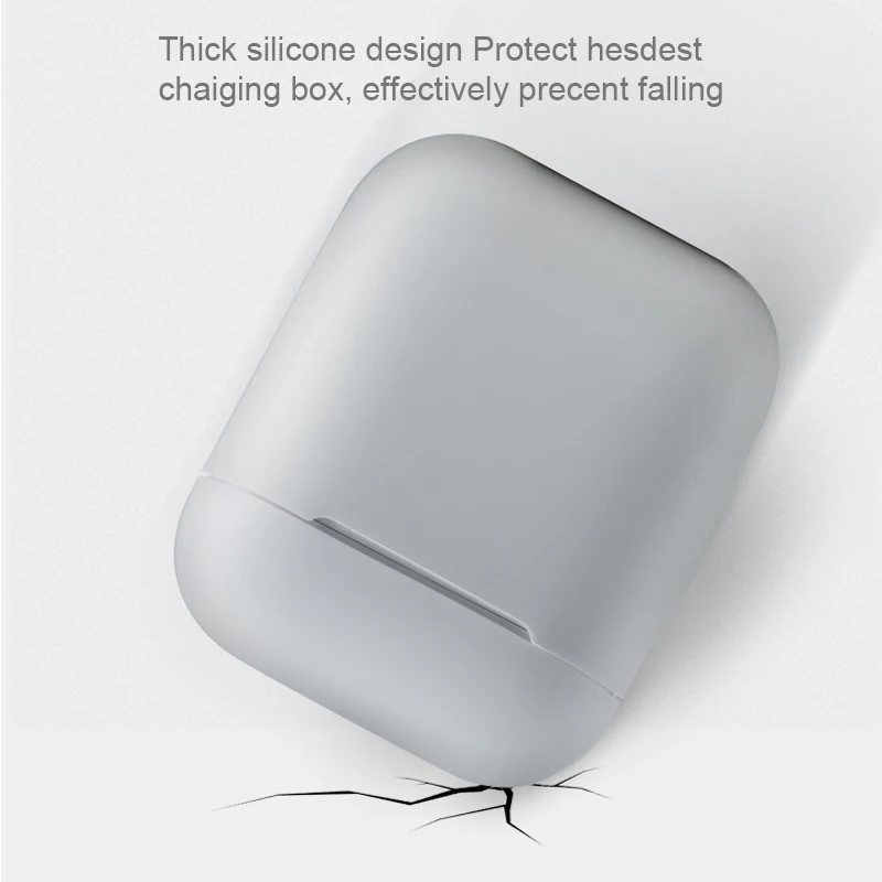 Ультратонкий Мягкий силиконовый чехол для Apple AirPods 2 для Air Pods противоударный защитный чехол для наушников Водонепроницаемый Аксессуар для гарнитуры