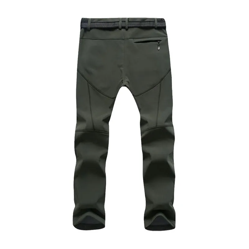 Laamei Fashion Men's Autumn Winter Fleece Thermal Waterproof Outdoor Pants Clearance Sale Men Bodybuilding Windproof Trousers