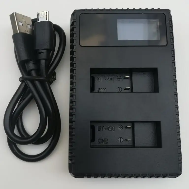 Clownfish USB lcd двойное зарядное устройство 501 301 зарядное устройство для Gopro hero 8 7 6 5 4 3 Аксессуары для камеры чехол для аккумулятора hero 3 5 7 - Цвет: gopro5 6 7Charger