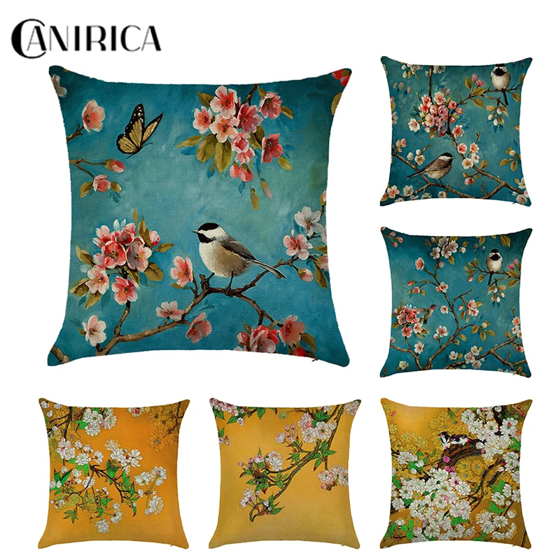 CANIRICA наволочка 45*45 цветок Подушка для гостиной декоративная спальни Funda Cojin