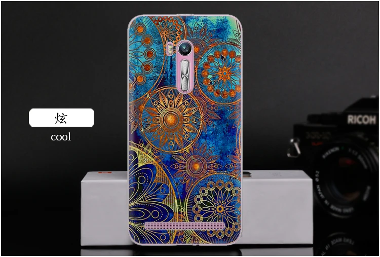 Мягкий чехол для телефона с изображением цветов Asus Zenfone Go ZB551KL 5 симпатичный стиль
