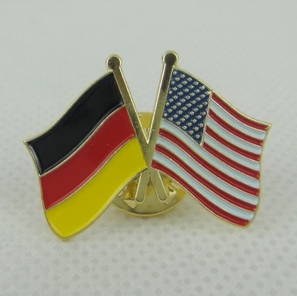 Германия и булавка с флагом США на заказ эмалированный отворот Железный штифт