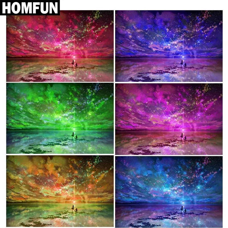 Набор для алмазной вышивки HOMFUN BK004 алмазная живопись Love the sky с полными