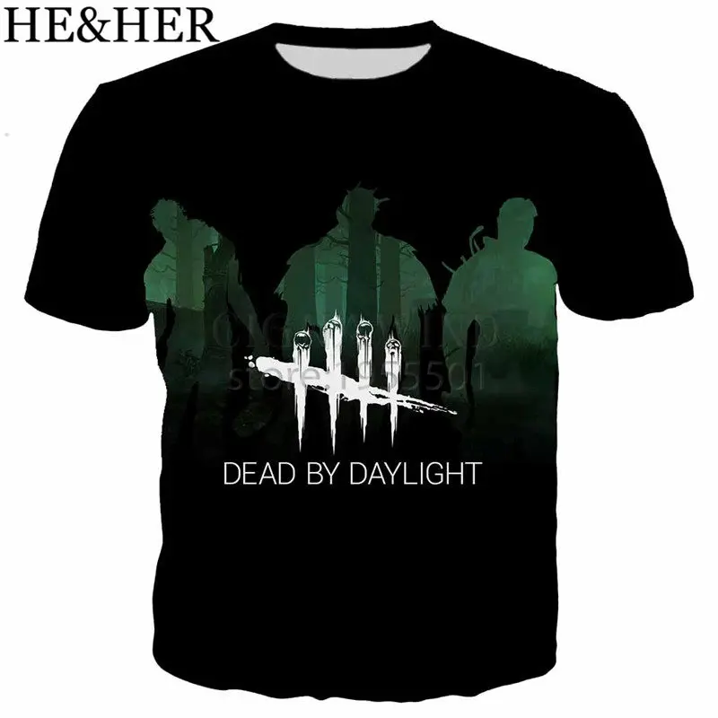 02 Новое поступление популярные игры dead by daylight футболка для мужчин и женщин 3d принт модная крутая harajuku стиль уличная Летняя топы - Цвет: 02