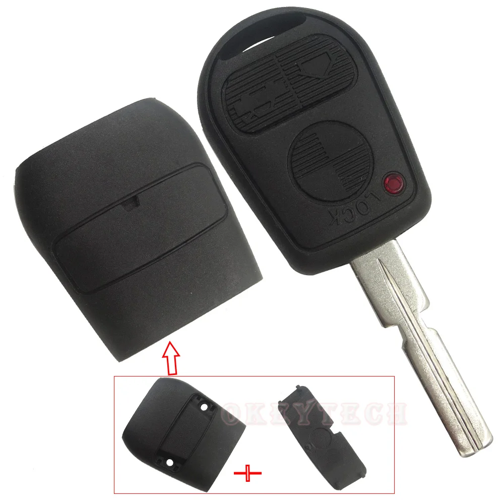 OkeyTech 3 Button HU58 Blade Car Key Shell Replacement Remote Cover Case Fob Holder for BMW E31 E32 E34 E36 E38 E39 E46 Z3 | Автомобили и