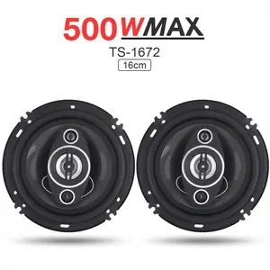 Автомобильные коаксиальные динамики, 6 дюймов, 16 см, 500 Вт, полный диапазон частот, Hi-Fi, 2 шт., неразрушающая установка