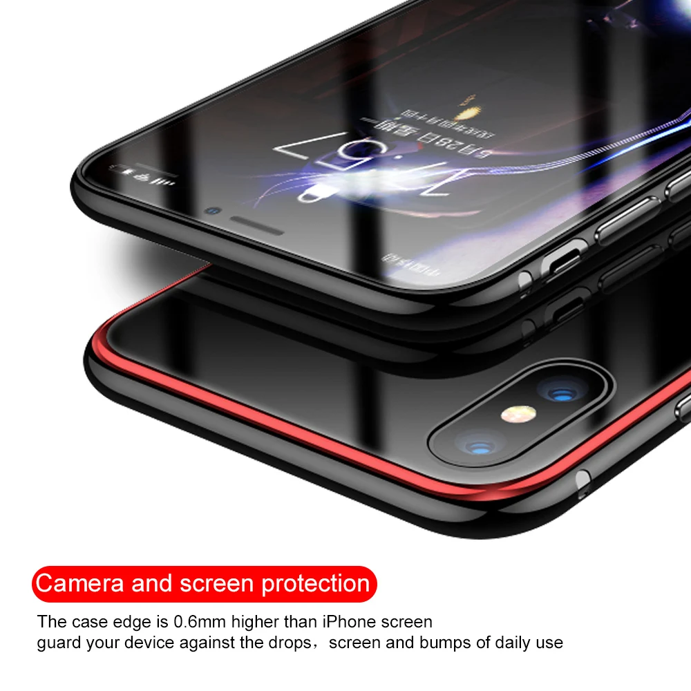 NYFundas для iPhone X Чехол ударопрочный 360 Роскошный чехол XS Max XR 8 7 6 6S Plus 10 Coque аксессуары