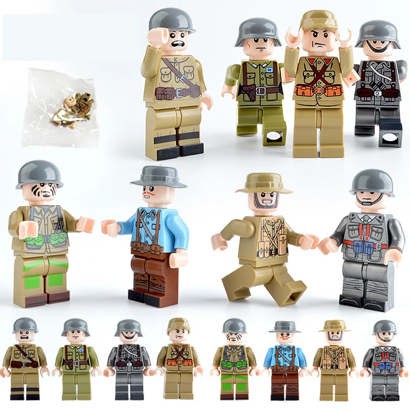 Строительные блоки в стиле милитари SWAT городская фигурка полицейского WW2