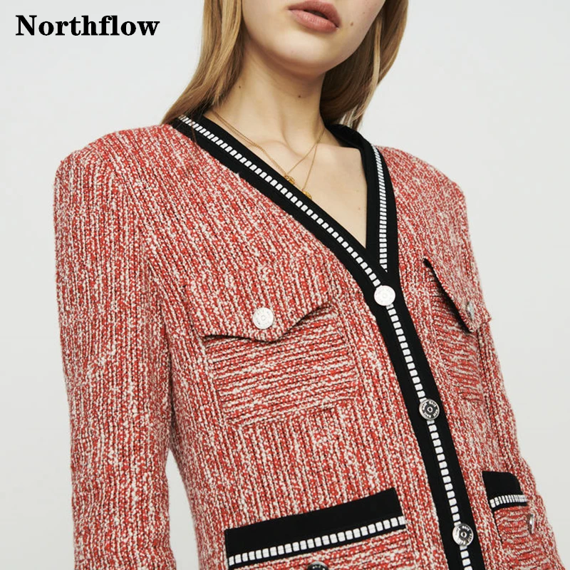 Northflow 2019 зимняя куртка Женская Ранняя осень новая твидовая ароматная зимнее