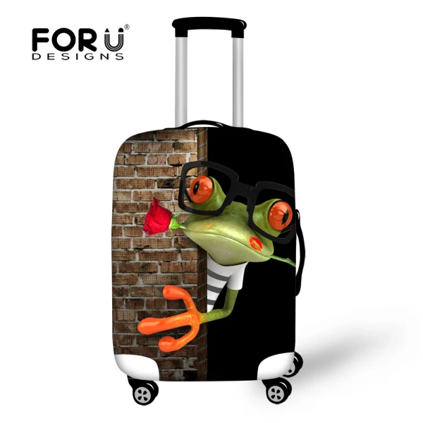 CA4572L FORUDESIGNS эластичная Туристическая сумка защитный чехол от пыли крутая утка печать чемодан Крышка стрейч 18-28 дюймов багажная крышка - Цвет: CA4572L