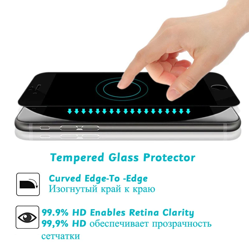 Высококачественное полноэкранное защитное стекло moф для iphone 7 8 6 Plus протектор
