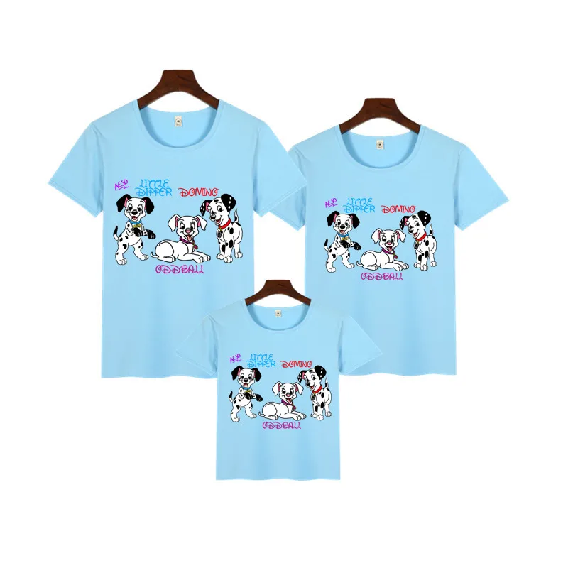Dalmatian Fire Dog/футболка Одинаковая одежда для семьи Подарочная футболка на день рождения для папы, мамы и дочки, платье для мамы и меня
