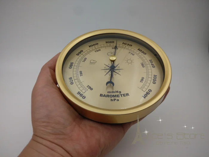 Новый 1 шт. качественный прецизионный Анероид Барометр 132 мм Диаметр Круглый