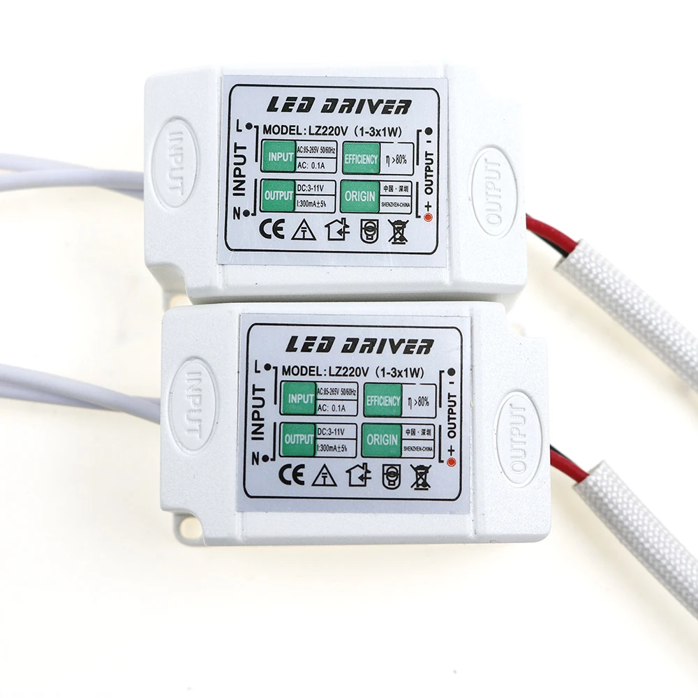 Светодиодный драйвер AC85 265V в DC3 11V (1 3) x1W 2W 3W источник питания Трансформаторы для