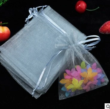 grey Epackfree 100 шт. 7*9*12 10*12 10*15 Drawable ювелирных изделий Organza Сумки embalagem para Presente Рождество/свадебный подарок Сумки - Цвет: grey