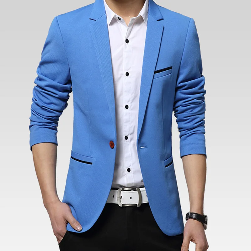 Мужской однотонный пиджак повседневный жакет модель tidedo506 осень|suit jacket|suit jacket