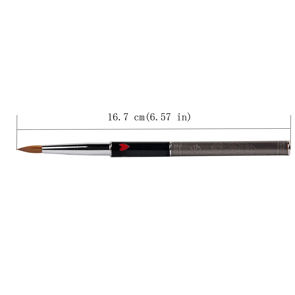 Новая акриловая кисть ANGNYA для ногтей изысканный дизайн металлическая ручка