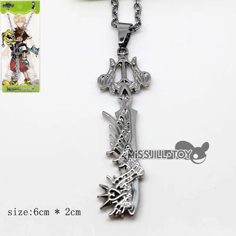 Высокое качество серия Kingdom Hearts ожерелье кулон металлический брелок ювелирные
