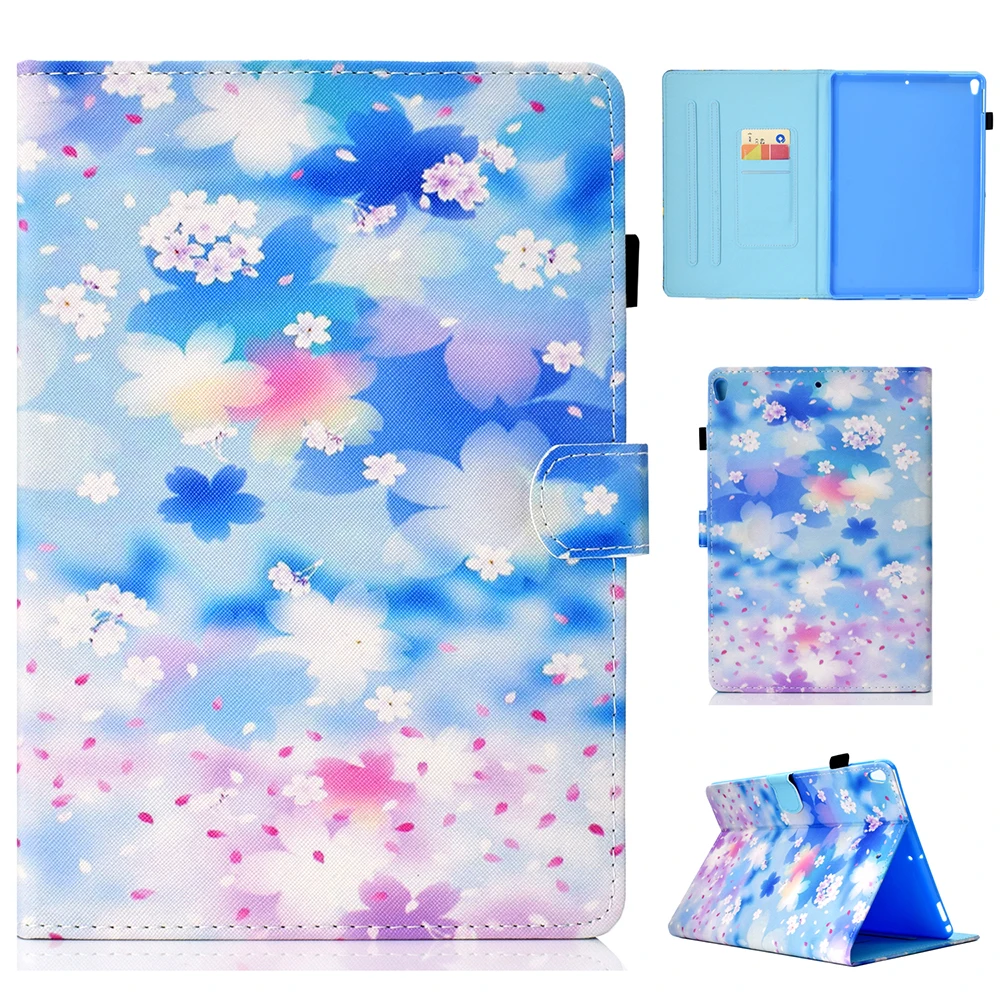Модный чехол из искусственной кожи с мультяшным рисунком для Apple iPad Pro 10 5 A1701 1709