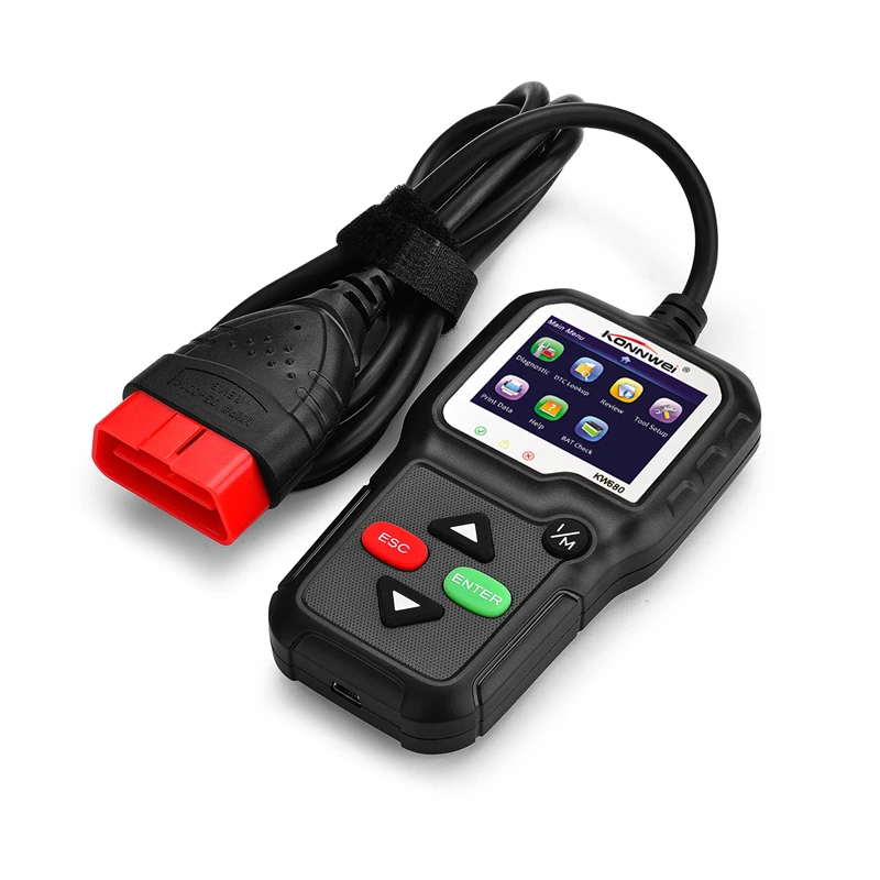 2018 OBD 2 Автосканер KONNWEI KW680 Поддерживает Многоязычный Автомобильный Сканер II Авто