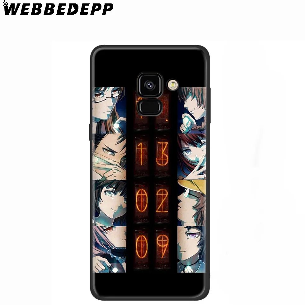 WEBBEDEPP Steins Gate аниме силиконовый чехол для Samsung Galaxy A3 A5 A6 A7 A8 A9 A10 A20 A30 A40 A50 A70 M10 M20 M30 |