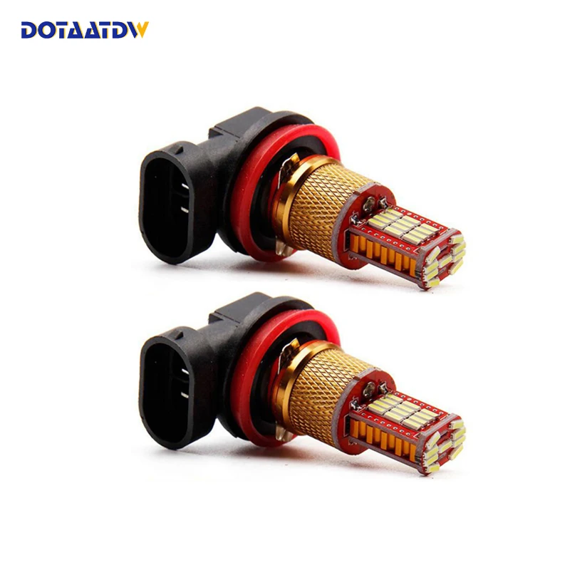 DOTAATDW 2x 800lm H8 H11 9005 9006 светодиодный автомобиль автомобилей лампы Авто