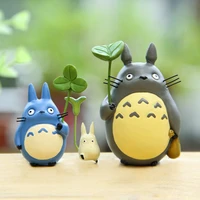 resin hayao miyazakis totoro model figurines fairy flower pot ornament miniatures moss gnome decoration crafts gifts home
