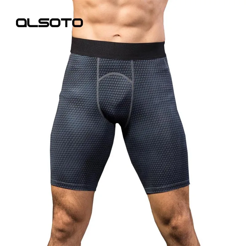 

ALSOTO Summer Men Sports Shorts Fashion Man Sexy Printing Training Fitness Running Plus Size Tight Quick Drying Sweatpants