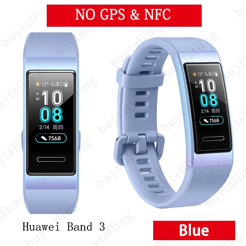 Huawei Band 3 Pro B29 Браслет фитнес трекер Смарт браслет 0 95 дюймов сенсорный экран