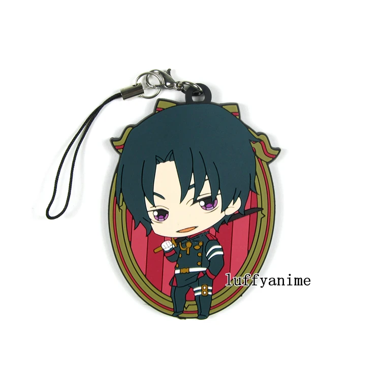 Seraph of the end резиновая подвеска Mascot owarino seraph Yuichiro Hyakuya Mikaela Ферид Батори брелок для