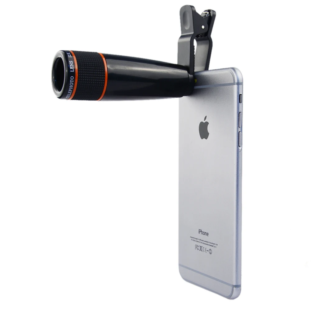 12 кратный зум для телефона универсальный телеобъектив камеры с зажимом объектив