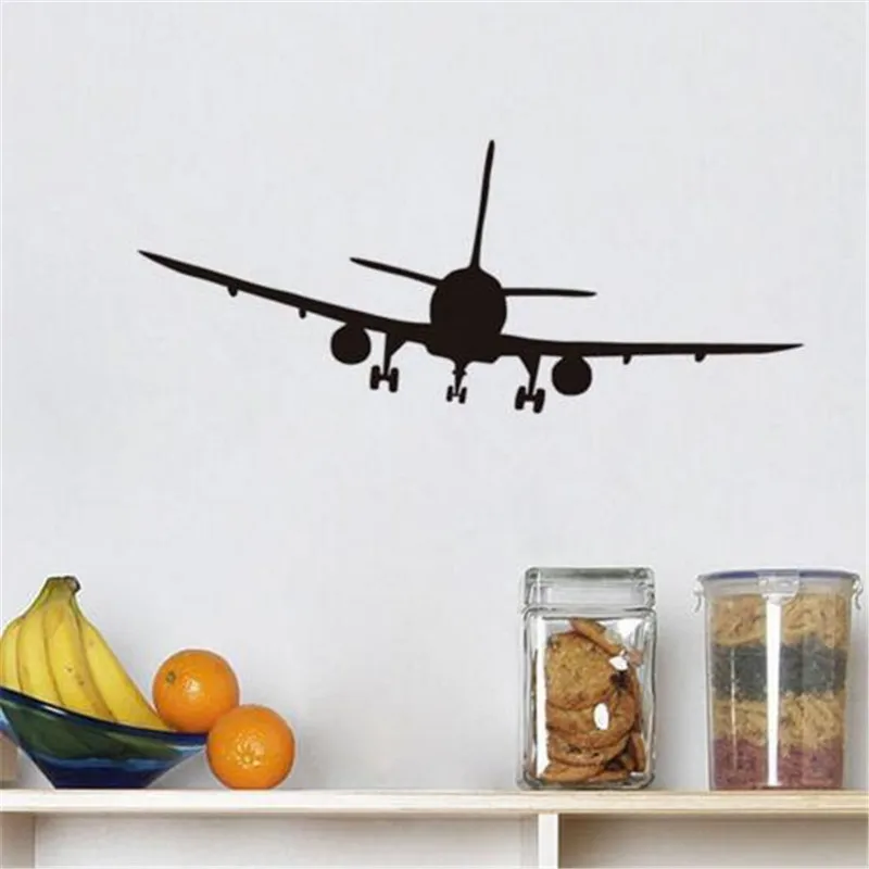 Лидер продаж коммерческий аэролайнер самолёт настенная наклейка съемные