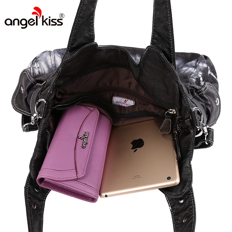 AngelKiss фирменный галстук окрашенная Для женщин Сумки из искусственной кожи Эко