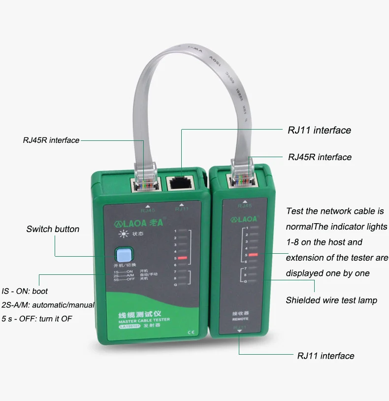 Pro'sKit MT 7028 сети Тонер зонд комплект аудио проверка линии тестер трекер сетевое
