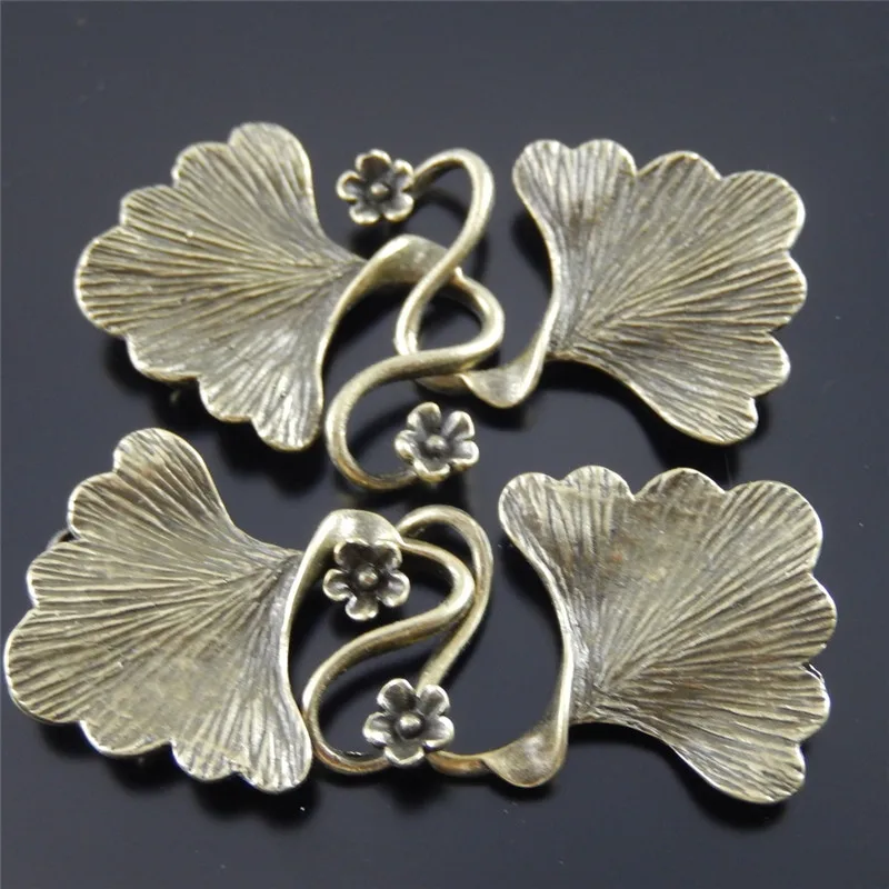8 шт. медные Подвески в виде листьев гинкго 29 х26 мм|ginkgo leaf necklace|leaf charms bronzependant |