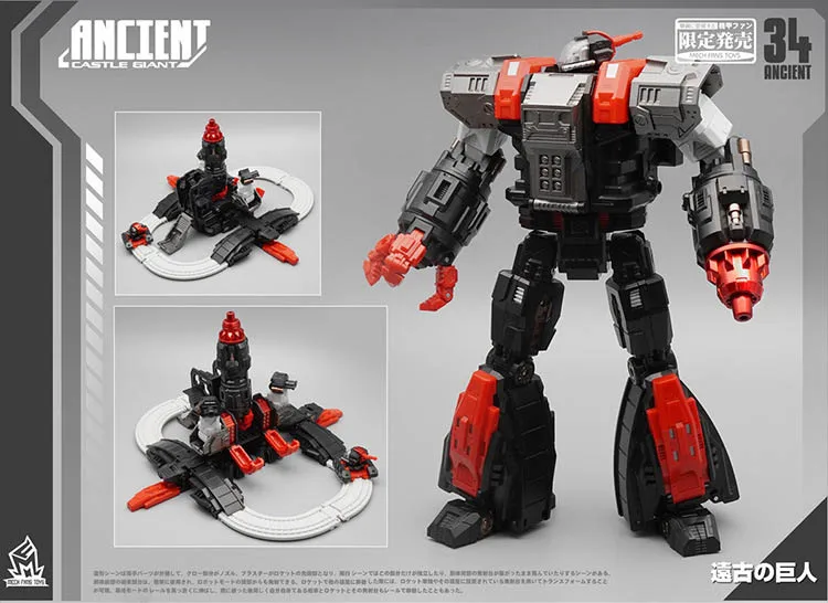 MF34A Foam Box MFT MF34 MF-34 MF34A MF-34A MF34I Omega Supreme G1 трансформация огромный Дракон оборонная крепостная база фигурка Робот Игрушки - Цвет: MF34A Foam Box