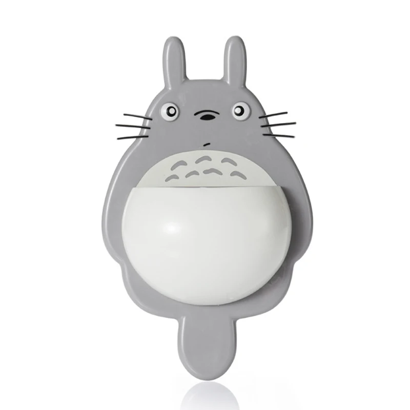 Мультяшный держатель для зубных щеток Totoro мощная трехприсоска