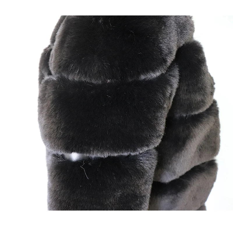 

Super Soft Faux Rabbit Fur Coat Women Winter Elegant Long Faux Fur Overcoat Female Faux Fur Jacket Wholesale LJLS114