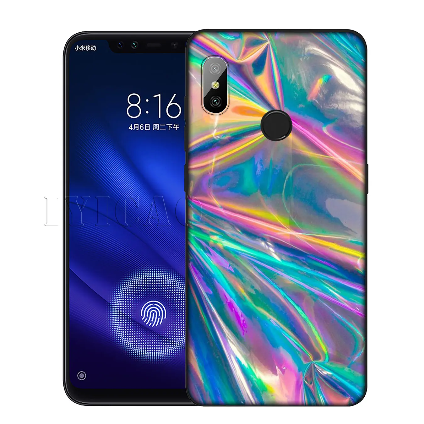 IYICAO Pastel Metallic Tumblr High Quality Silicone Soft Case for Xiaomi Redmi 6A 5A Note 7 4 4X 5 Plus 6 Pro Black TPU Cover |