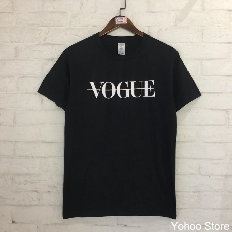 2018SS VOGUE Oversize Улица Популярные Хлопок Повседневное Для мужчин женщин футболка хип