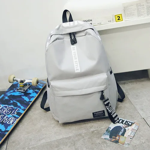 white 3 Рюкзак женский модный водонепроницаемый ткань Mochila путешествия рюкзак школьный студенческий мешок ноутбук Книга сумка для хранения - Цвет: white 3