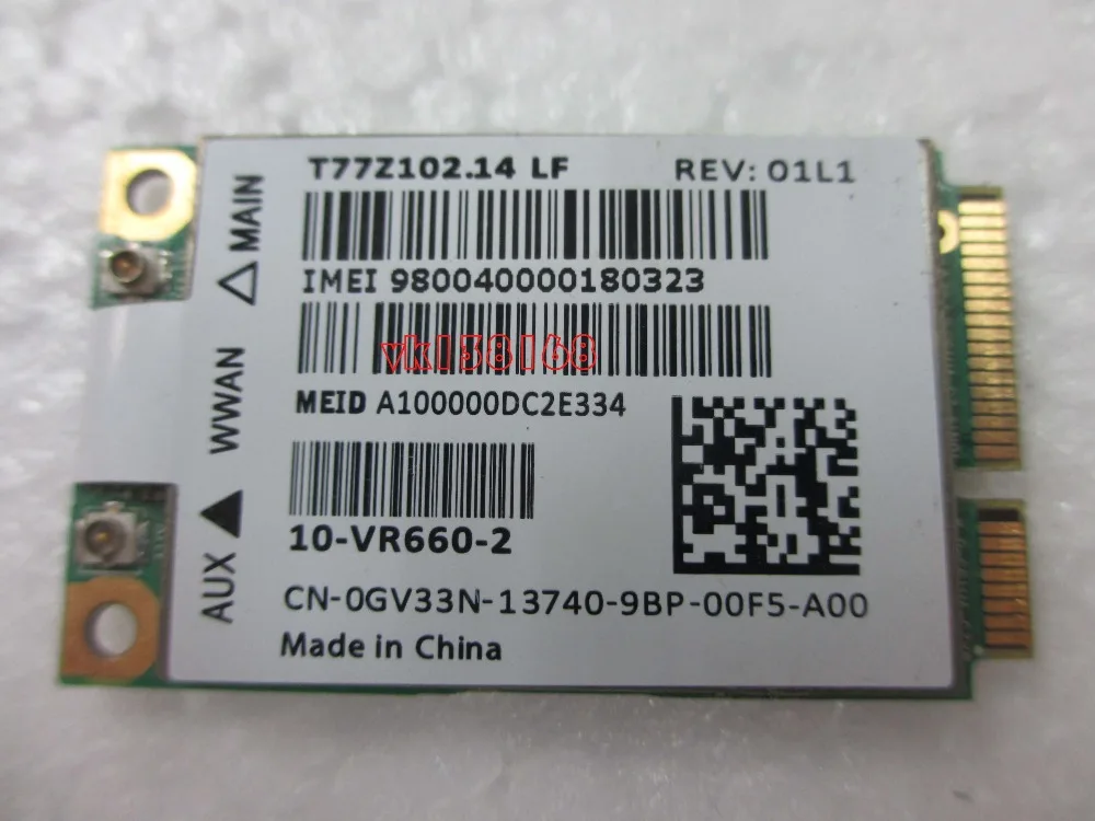 Разблокированный HSPA Gobi2000 Latitude Alien ware беспроводной мини PCI e LAN OGV33N GV33N 5620|pci-e lan|wireless