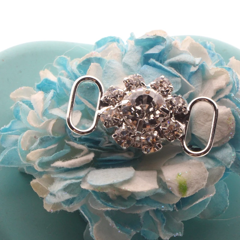 10 шт. Серебристые Металлические Кристальные Стразы Соединительные элементы для