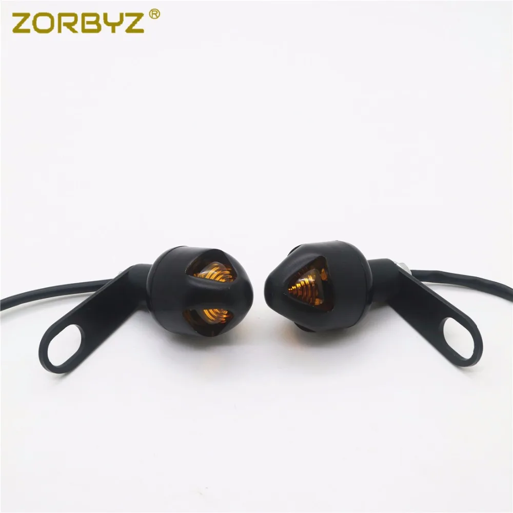 ZORBYZ мотоциклетный черный светодиодный поворотник задний амортизационный